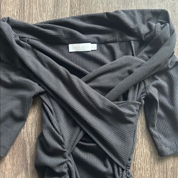 JONATHAN SIMKHAI STANDARD Kimberlyn Off The Shoulder Midi Dress size small - Picture 3 of 4